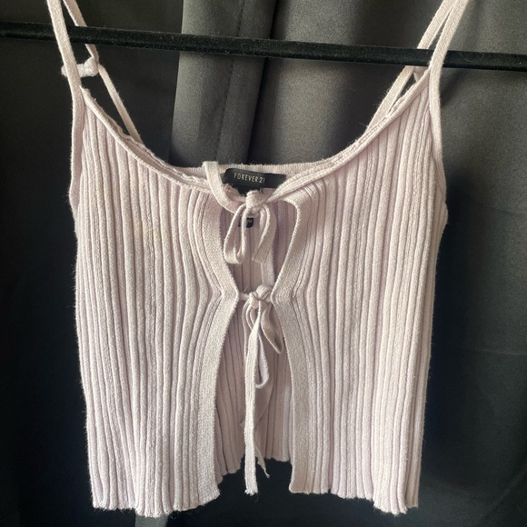 🎄Buy2Get1Free🎄Lavender tie front top - Picture 2 of 5